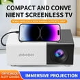 thumbnail image 1 of YUNAFFT Mini Projector, Movie Video Projector, 1080P HD Portable Projector Compatible with HDMI/ USB/Tf Card, Apartment Must Haves, Tech Gadgets, Mini Tv, Cool Stuff Christmas Gifts, 1 of 9