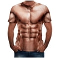 thumbnail image 1 of YUNAFFT Muscle Shirts for Men Fashion Men's Fashion Muscular Man Print Fashion Fitness Round Neck Short Sleeve T-Shirt Clearance, 1 of 4