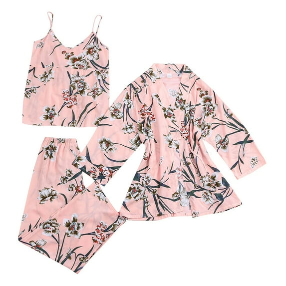 Babysbule Pajamas for Women Plus Size Satin Silk Pajamas Women Nightdress Lingerie Robes Underwear Sleepwear