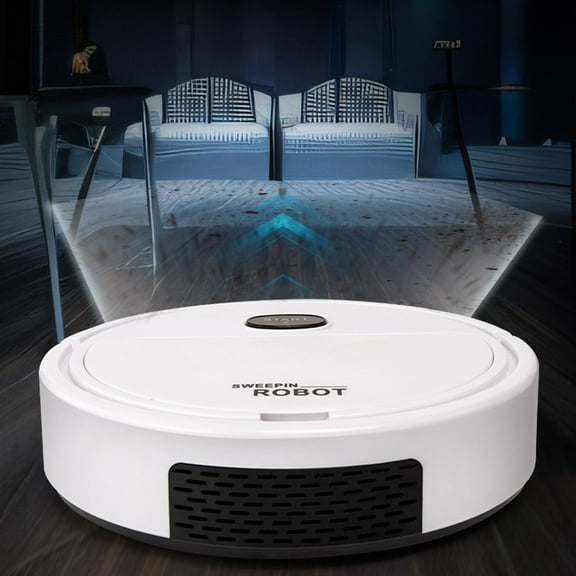 YUNAFFT Robot Vacuum Cleaner, USB Smart 3 in 1 Super Thin, Powerful Suction, Quiet, Self Charging Robotic Vacuum Cleaner, Cleans Hard Floors to Medium Pile Carpets