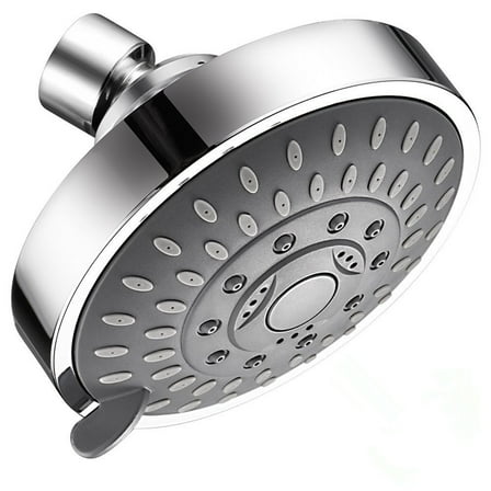 YUNAFFT Shower Head High High Flow Pressure Rain Fixed Showerhead 5-Setting with Bathroom Showerhead with Adjustable Brass Ball Joint - for Luxury Shower Experience Even at Low Water Pressure