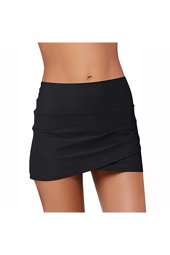 Skirt for Women Plus Size Women Bikini Bottom Tankini Swim Skirt Short Hulip Hem Swimwear Beach Skrit