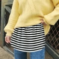 thumbnail image 1 of YUNAFFT Skirt for Women Plus Size Clearance Women's Layered Tiered Sheer Stripe Printing Extender Half Slip Plus Size Skirt, 1 of 9