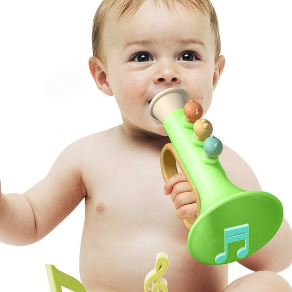 YUNAFFT Small Portable Music Trumpet Toys Plastic Horn Noisemaker Toys Noise Maker for Sporting Events Great for Parties
