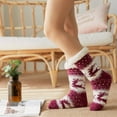 thumbnail image 1 of Babysbule Socks for Women and Men Women Winter Thick Slipper Socks With Grippers Non Slip Christmas Warm Fuzzy Socks, 1 of 9