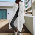 thumbnail image 1 of YUNAFFT Soft Warm Longline Cardigan with Button Front Casual Knit Sweater Coat for Women, 1 of 4