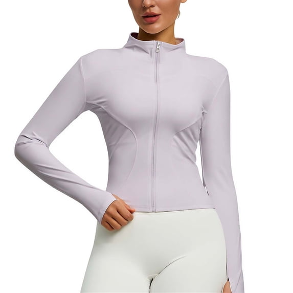 YUNAFFT Stretchy Yoga Jacket For Women Warm Comfortable Slim-Fit Acrylic Workout Top