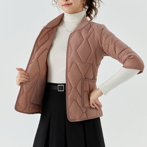 YUNAFFT Thermal Lightweight Stretchy Lounge Jacket with 3/4 Sleeves for Women - Cozy Homewear & Casual Outerwear