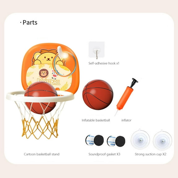 YUNAFFT Toddler Basketball Hoop Indoor,Mini Kids Basketball Hoop with Sticky Dart Board Toddler Toys,Birthday Gifts for 1-3 Year Old Boy