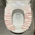 thumbnail image 1 of YUNAFFT Toilet Seat Cover Bathroom Warmer Toilet Seat Cover Reusable Toilet Seat Covers Pads Washable Comfortable Toilet Lid Seat Cover Easy Installation& Cleaning, 1 of 6