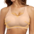 thumbnail image 1 of YUNAFFT Ultra Comfortable Wireless Adjustable Push-Up Sports Bra with Wide Supportive Straps Seamless Design Removable Padding for Women Yoga and Workout, 1 of 7