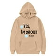 thumbnail image 1 of YUNAFFT Unisex Big Kids Hooded Sweatshirts Oversized Graphic Letter Print Long Sleeve Front Pocket Urban Streetwear Casual Comfort, 1 of 3