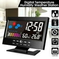 thumbnail image 1 of YUNAFFT Weather Station Wireless Indoor Thermometer Temperature Desk Digital Alarm Clock Weather Thermometer LED Temperature Humidity Monitor, 1 of 9