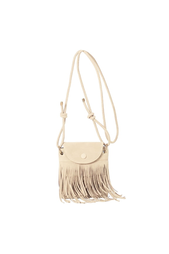 Western Style Fringe Crossbody Bag with Single Shoulder Strap for Women