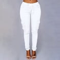 thumbnail image 1 of YUNAFFT Women High Waist Casual Wide Leg Long Pants Fashion Women Plus Size Drawstring Casual Solid Elastic Waist Pocket Loose Pants, 1 of 5