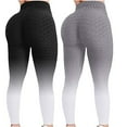 thumbnail image 1 of YUNAFFT Women High Waist Yoga Pants Sport Trousers 2PC Women's Bubble Hip Lifting Exercise Fitness Running High Waist Yoga Pants, 1 of 6