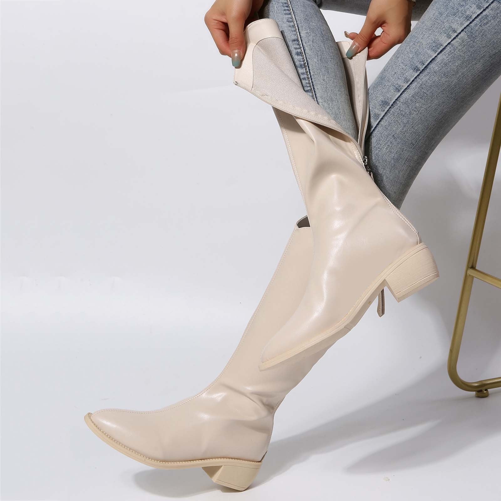 YUNAFFT Women's Boot Clearance, Women's Winter Elegant Knee High Boot