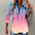 thumbnail image 1 of Babysbule Womens Cardigans Women Casual Printed Long Sleeve Turn-down Collar Cardigan Blouse Tops Women's Top Blouse, 1 of 4