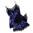 thumbnail image 1 of Babysbule Womens Pajamas Sets Women V-Neck Eyelash Lace Stain Camisole Pajamas Bowknot Shorts Set Sleepwear Soft, 1 of 6
