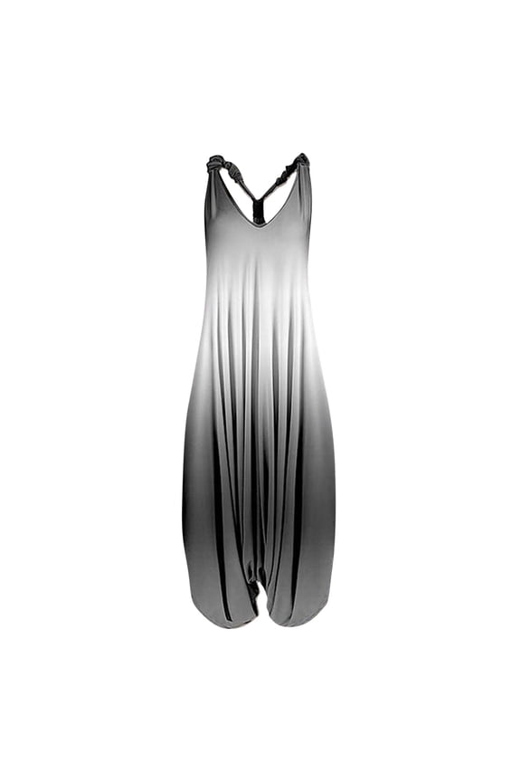 Yoga Pants for Women Plus Size Women Casual Boho Print Romper Long Playsuit Strapless Sleeveless Jumpsuit
