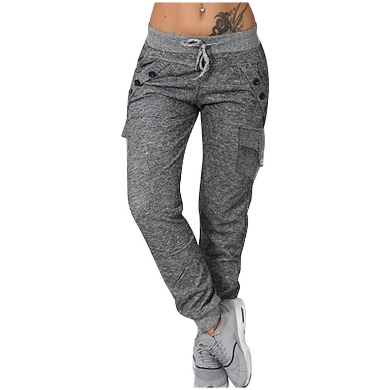 YUNAFFT Yoga Pants for Women Clearance Plus Size Women's Casual Loose  Pocket High-waisted Loose Pants Leggings For Women 