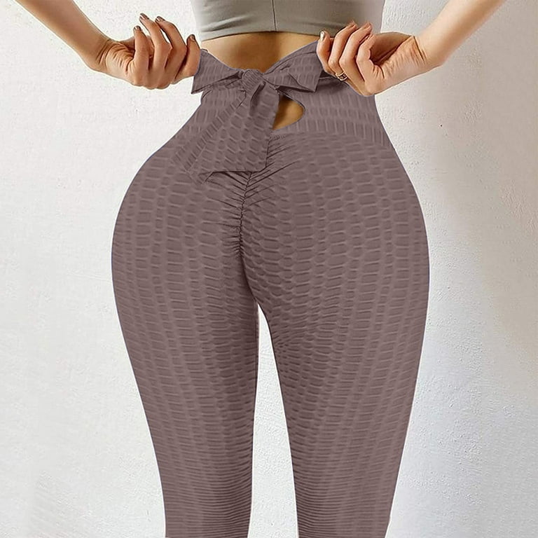 YUNAFFT Yoga Pants for Women Clearance Plus Size Women's High Waist Solid  Color Tight Fitness Yoga Pants Nude Hidden Yoga Pants