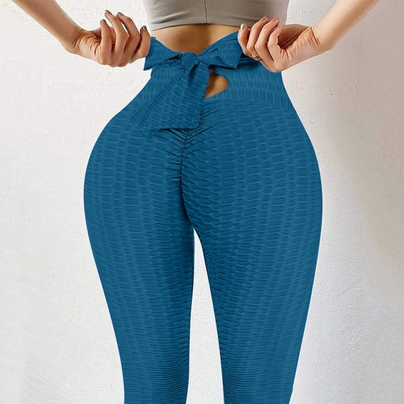 YUNAFFT Yoga Pants for Women Clearance Plus Size Women's High Waist Solid Color Tight Fitness Yoga Pants Nude Hidden Yoga Pants