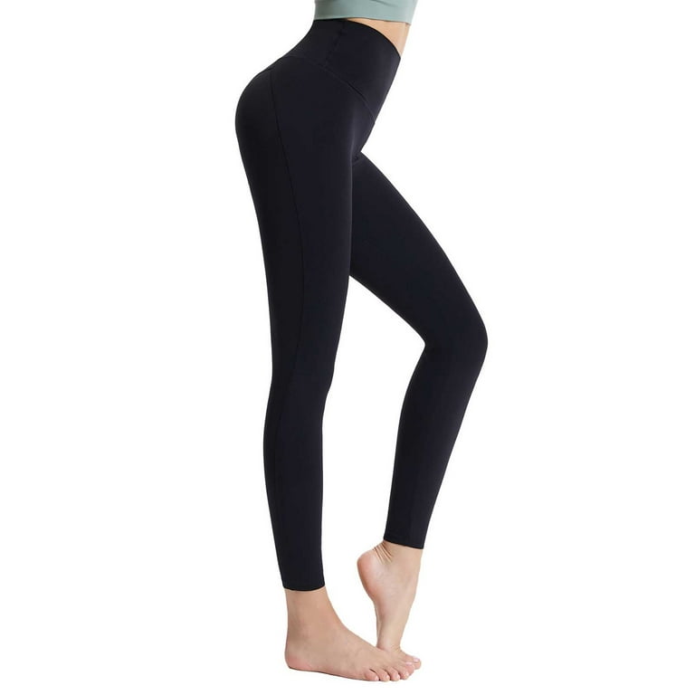 YUNAFFT Yoga Pants for Women Clearance Plus Size Women's Pure Color  Hip-lifting Sports Fitness Running High-waist Yoga Pants 