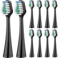 thumbnail image 1 of YUNCHI Replacement Toothbrush Heads for Waterpik Complete Care 5.0/9.0, Compatible with AquaSonic Duo and Home Dental Center Electric Toothbrush, 10 Pack, Black, 1 of 6