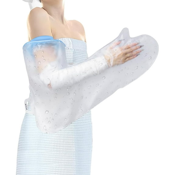 YUNCHI Reusable Cast Cover for Shower Arm, Waterproof Full Arm Cast Protector for Adult, Cast Bag