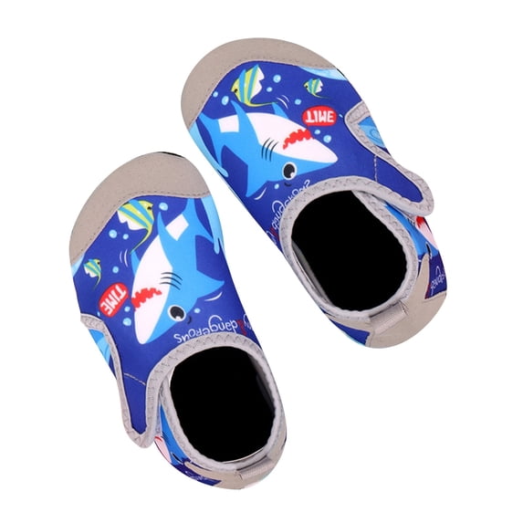 YUNCITY Baby Boys Girls Swim Water Shoes Toddler Sneakers Soft Sole Non- Quick Drying Strap Design Everyday Outdoor Beach Swimming Activities Blue 12-15 Months