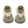 thumbnail image 1 of YUNCITY Baby Sock Shoes Boys Girls Children Socks Floor Shoes Kids Sneakers Breathable Shoes Walking Shoes Khaki 2-2.5 Years, 1 of 5