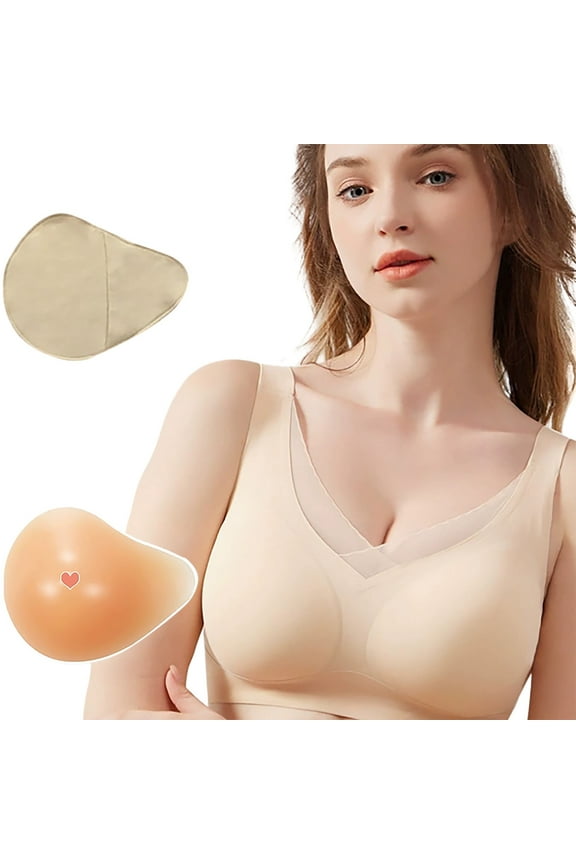 Bras For Women Fashionable Post Bra Breast Cancer Purpose Silicone Prosthesis Comfortable Stylish Comfy Bra Beige
