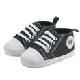 thumbnail image 1 of YUNCITY Toddler Baby Boy Girl Shoes Breathable Soft Sole First Canvas Shoes Babies Lightweight Flexible Non- Sneakers Army Green 3-5 Months, 1 of 7