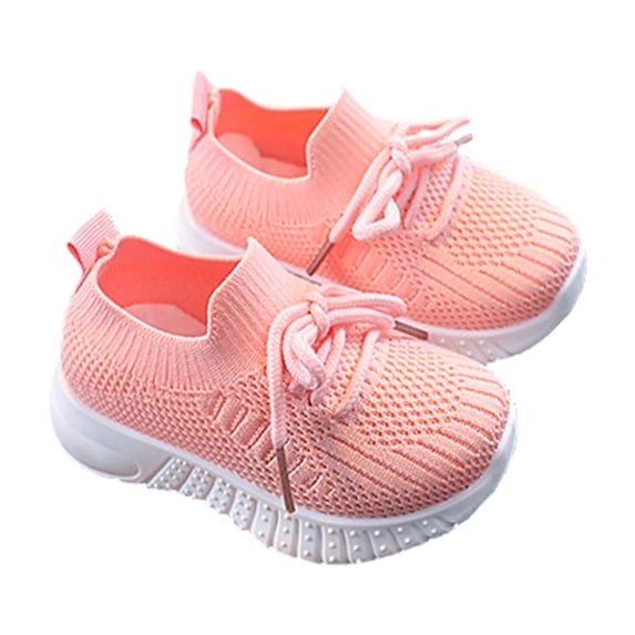 YUNCITY Toddler Baby Boy Girl Shoes Cute Mesh Non- First Walking Shoes Pink 6.5-7 Years