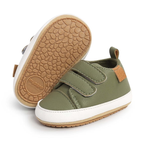 YUNCITY Toddler Baby Boy Girl Shoes Sneakers First Soft Sole Shoes Breathable Comfortable Lightweight Casual Shoes 0-18 Months Green 12-18 Months