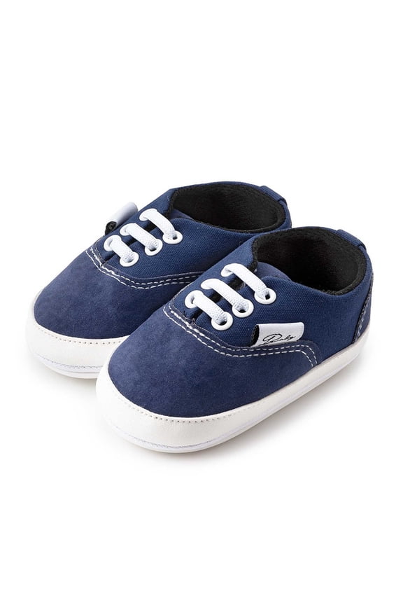 Toddler Baby Boys Girls Walking Shoes Classic Sneakers Learning To Walk Infants Soft Rubber Sole Indoor Outdoor Activities Shoes Blue 12-18 Months