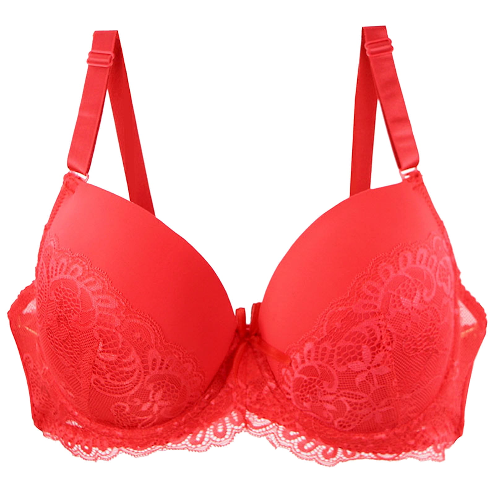 YUNCITY Wireless Bras Women Lace Shaping Cup Adjustable Shoulder Strap ...