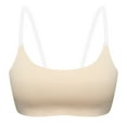 thumbnail image 1 of YUNCITY Wireless Bras Women Transparent Shoulder Strap Backless Underwire Bra Comfy Bra Beige, 1 of 5