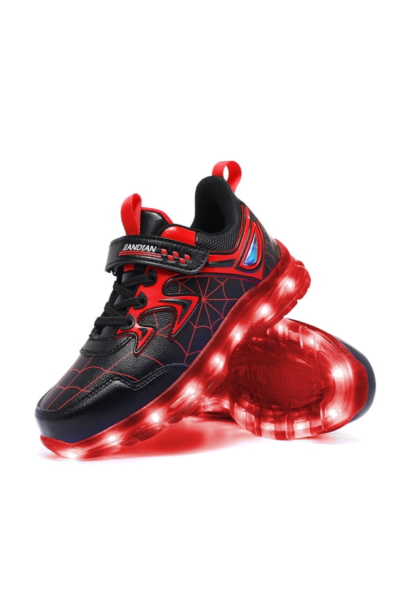Boy's Breathable Sneakers Casual Sport Led Light Up Shoes