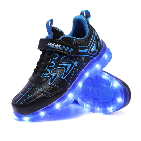YUNICUS Kids LED Shoes Flashing Light Up Sneakers USB Rechargeable Boys Girls Running Shoes for Birthday Halloween Christmas Best Gift