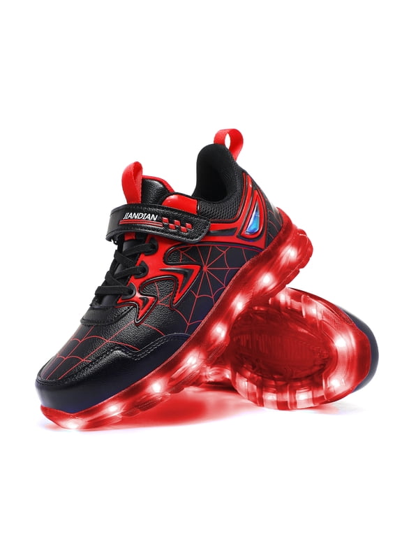 Kids Light Up Shoes for Boys Girls Toddler Sneakers USB Rechargeable Best Gift for Birthday Halloween Christmas
