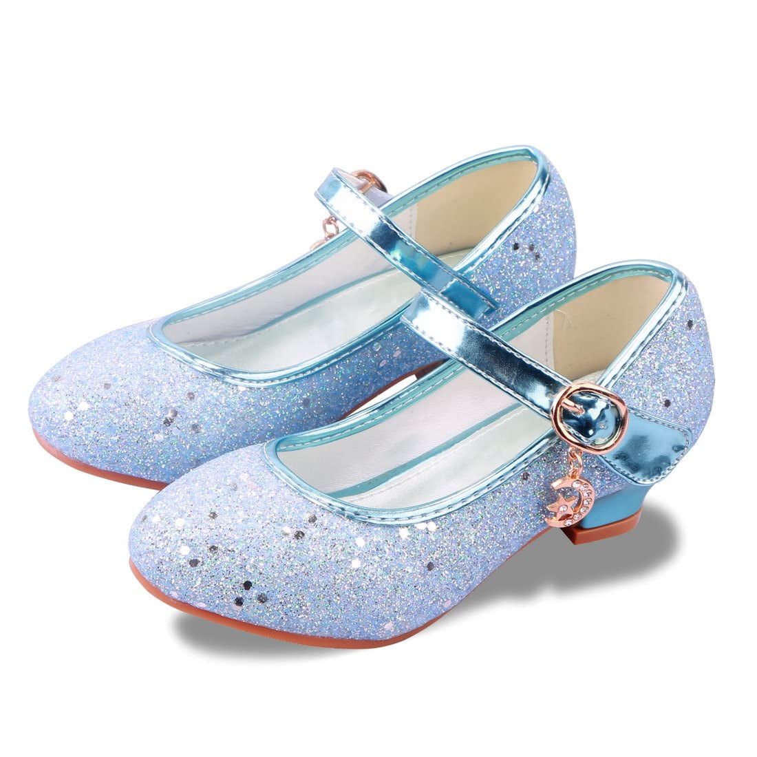YUNICUS Little Girl's Adorable Sparkle Princess Party Girls Dress Shoes ...