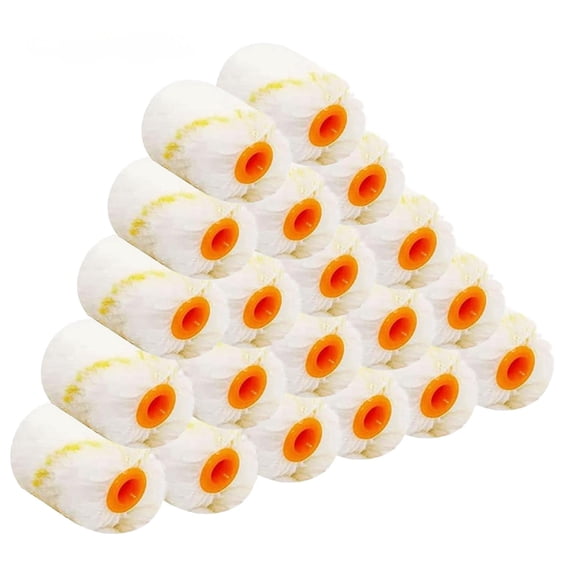 YUNLEISHOP 2 in Mini Paint Roller Covers, 20 Pack 1/2 in Nap Refills for House Painting & Touch Ups