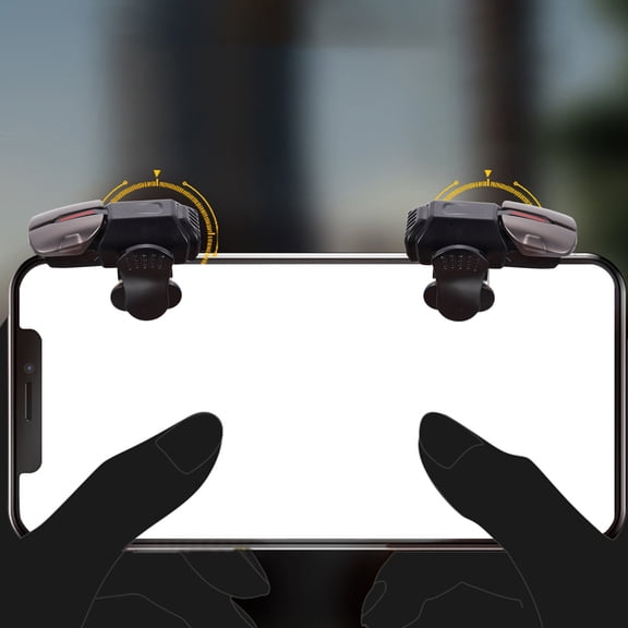 YUNLIGHTS 1 Pair Gaming Joystick Black Metal Mobile Game Controller Trigger for Gamers