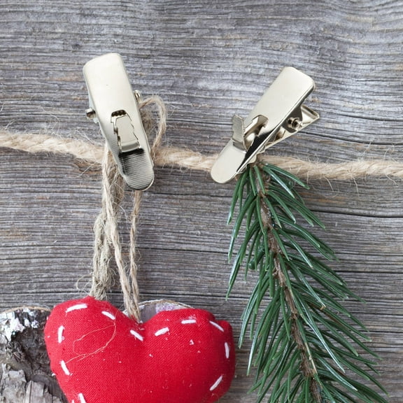 YUNLIGHTS Christmas Tree Adornment Clamps Sturdy Iron for Xmas Decor 100Pcs