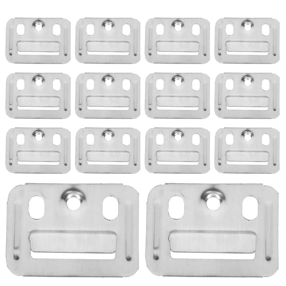 YUNLIGHTS 100Pcs Furniture Clamp Stainless Steel Buckle Suitable for Wall Panel Installation and Daily Use