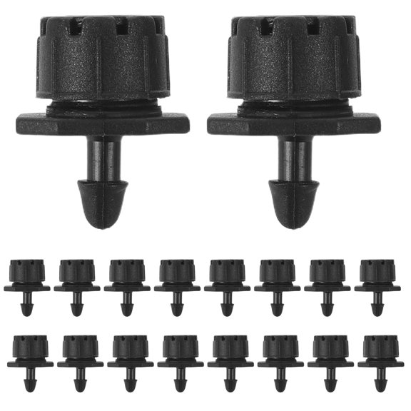 YUNLIGHTS 100Pcs Plastic Adjustable Drip Irrigation Nozzles for Garden Watering Equipment