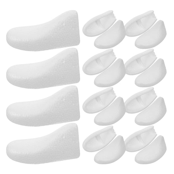 YUNLIGHTS 10Pairs White Foam Shoe Inserts for Shoe Shape Support and Longevity