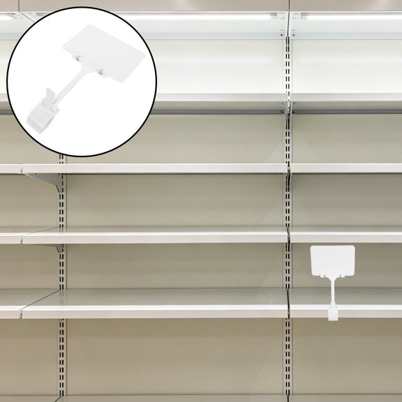YUNLIGHTS 10Set Plastic Price Boards with Clips for Professional Retail Store Price Display Signs
